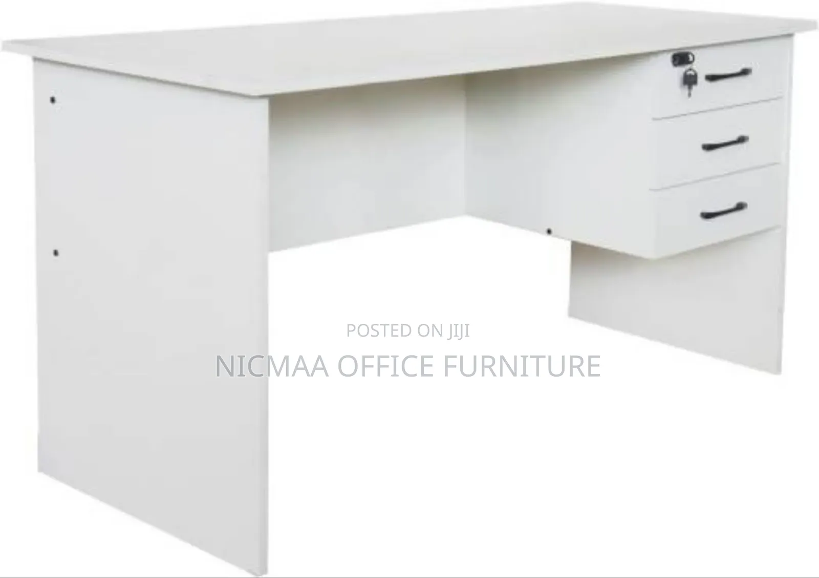 White 1.2m Minimalist Study Desk