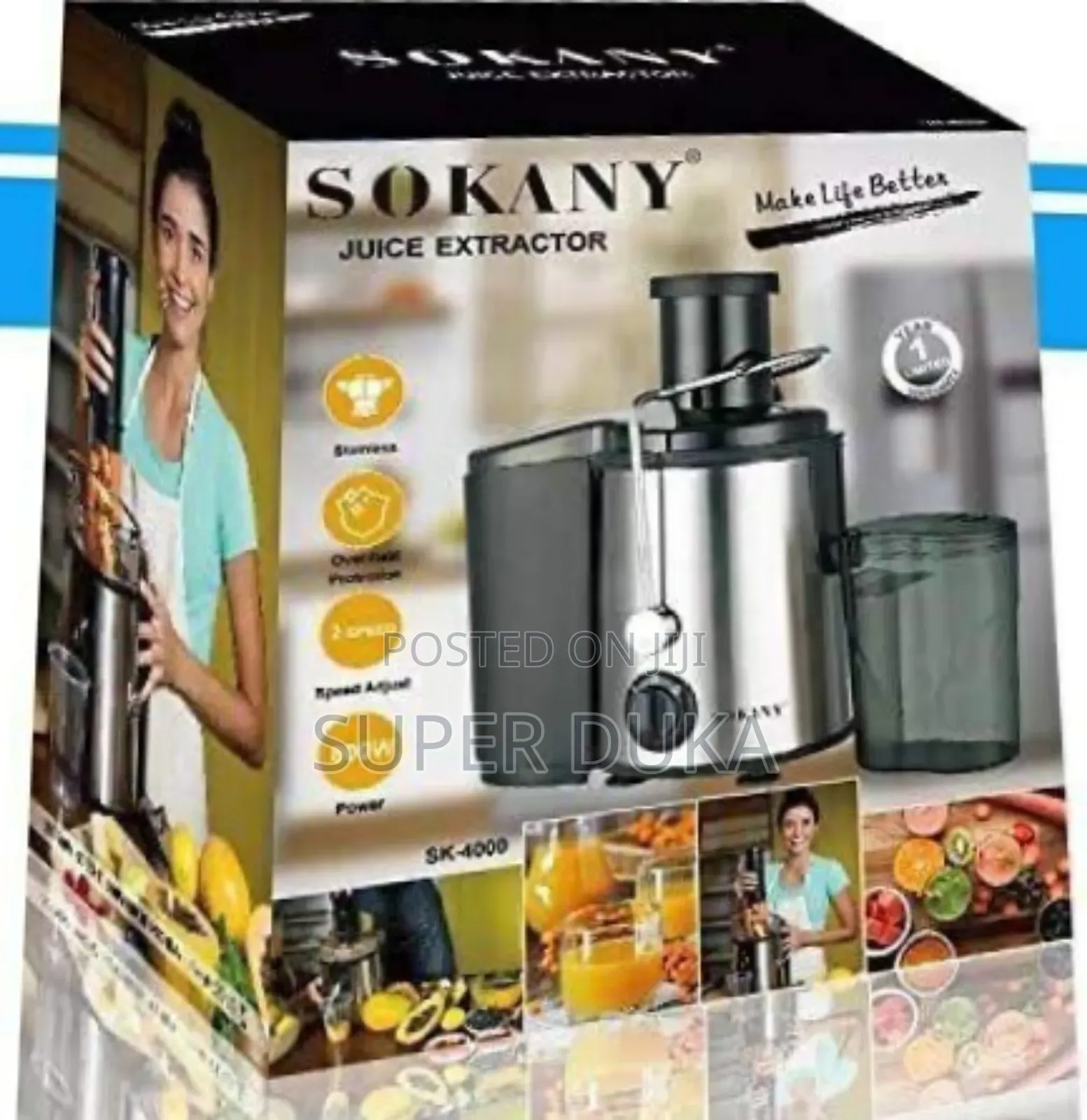 Sokany Juicer.Juice Extractor 800watts