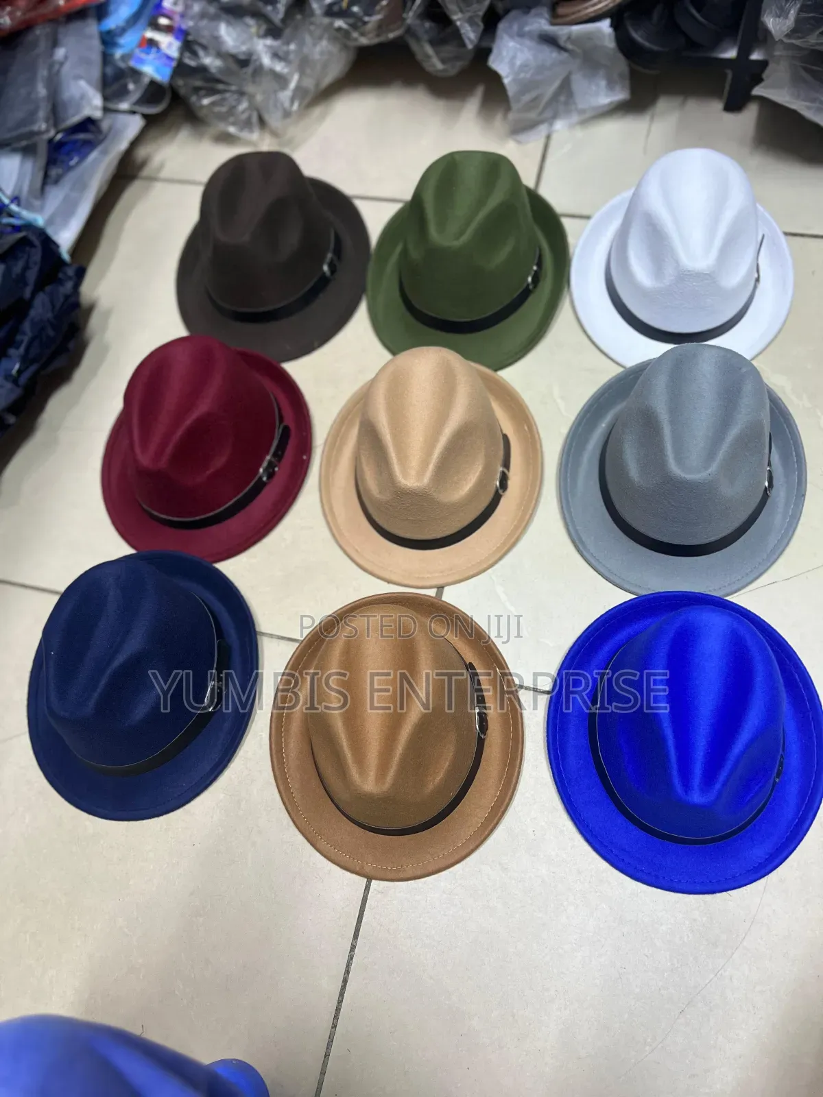 Small Brown Fedoras Hats Fits Kids Adults