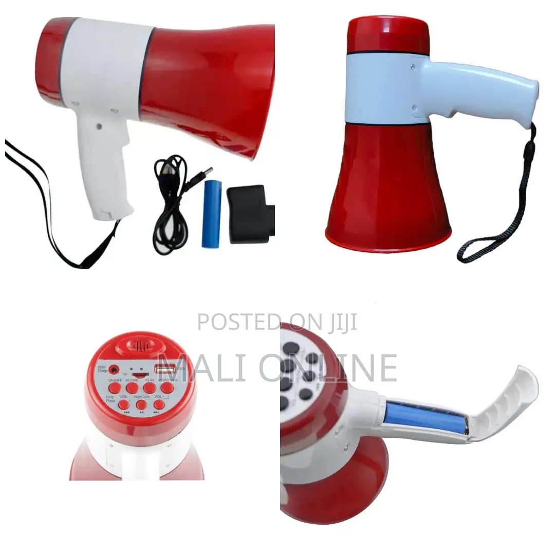 30w Handheld Megaphone With Recorder & Music Loud Speaker