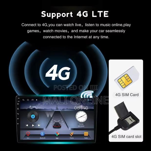 10 Inch Android Car Radio 4g Wifi Gps Bluetooth - thumbnail 4