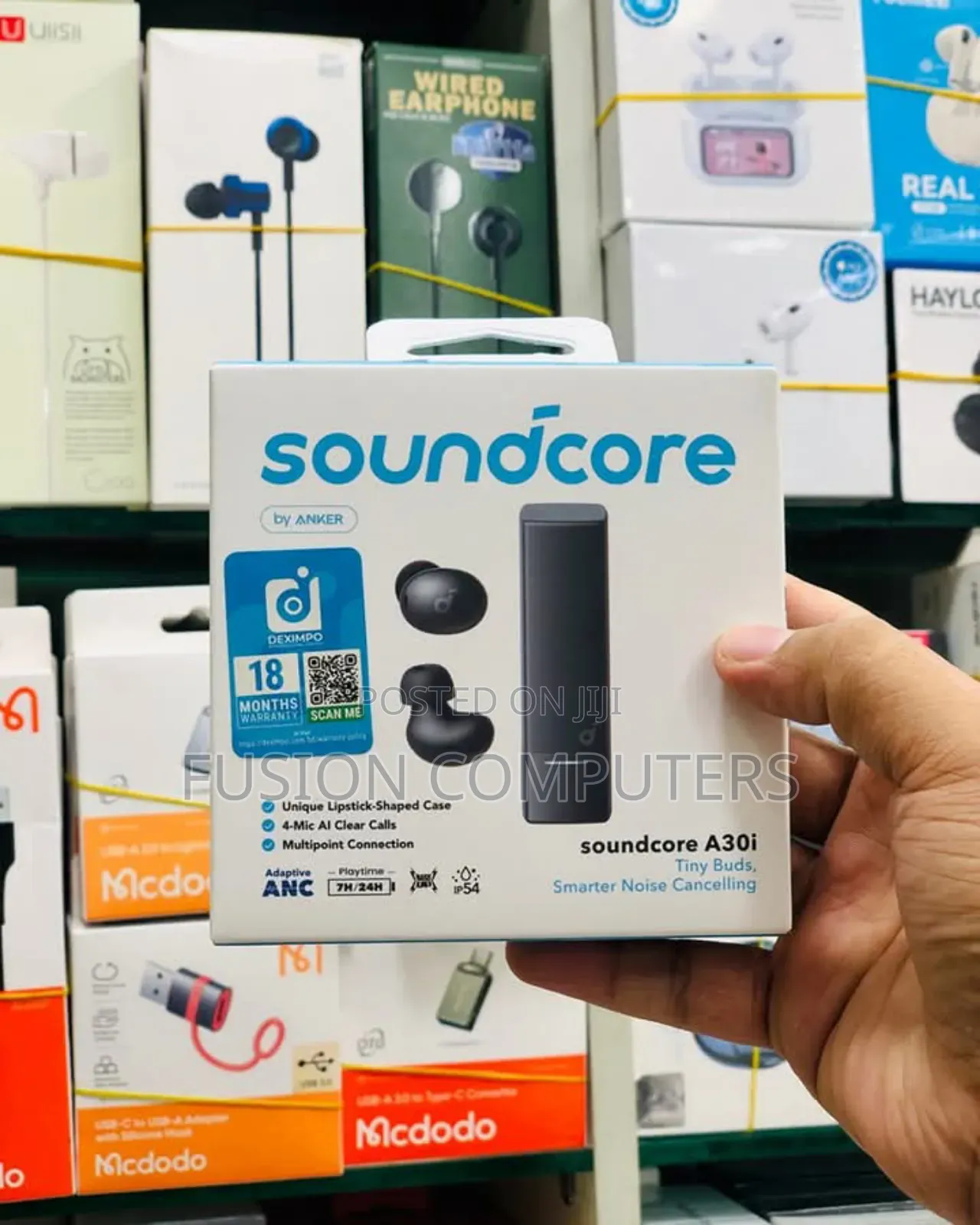 Soundcore A30i by Anker, Smart Noise Cancelling Earbuds,
