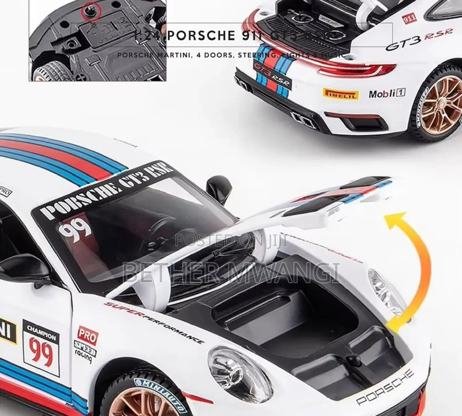 Porsche 911 Gt3 RSR Die Cast Car in Kenya