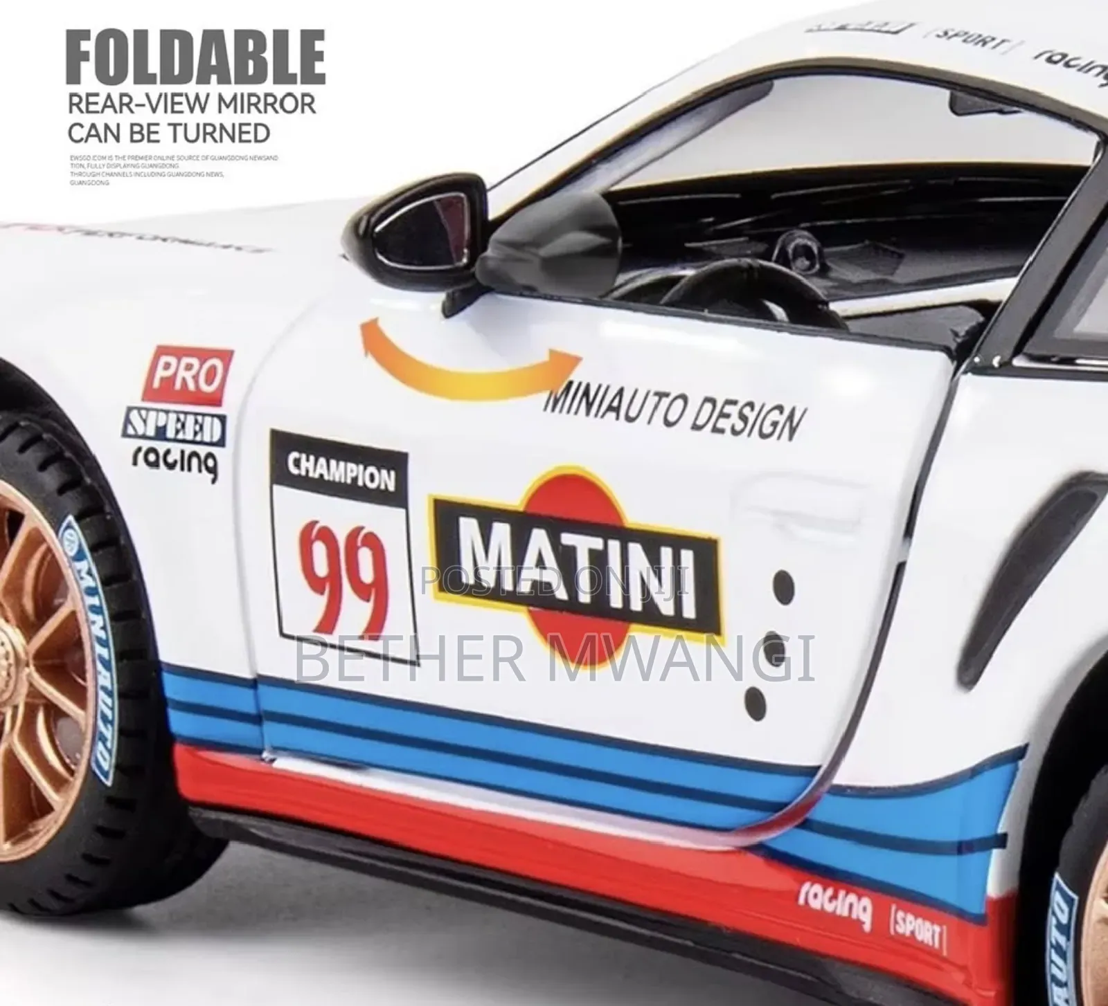 Porsche 911 Gt3 RSR Die Cast Car in Kenya