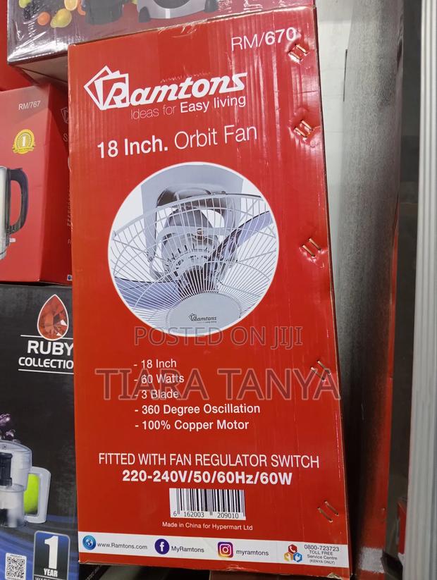 Ramtons Rm 670 18" Orbit Fan - thumbnail 4