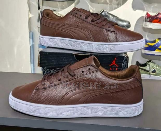 Quality Leather Casual Rubber Sole Puma Sued Shoes