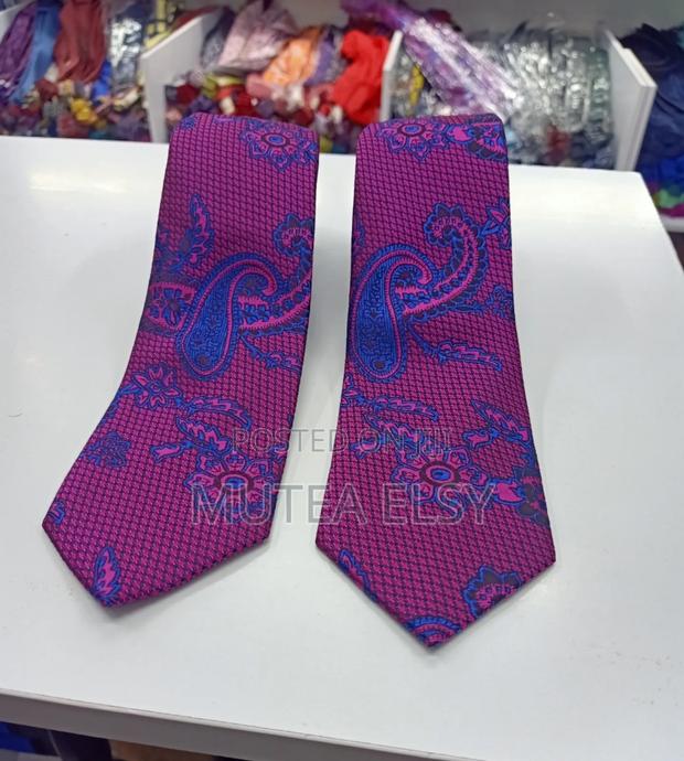 Furschia Royal Blue Azonee Executive Tie Sets - main view