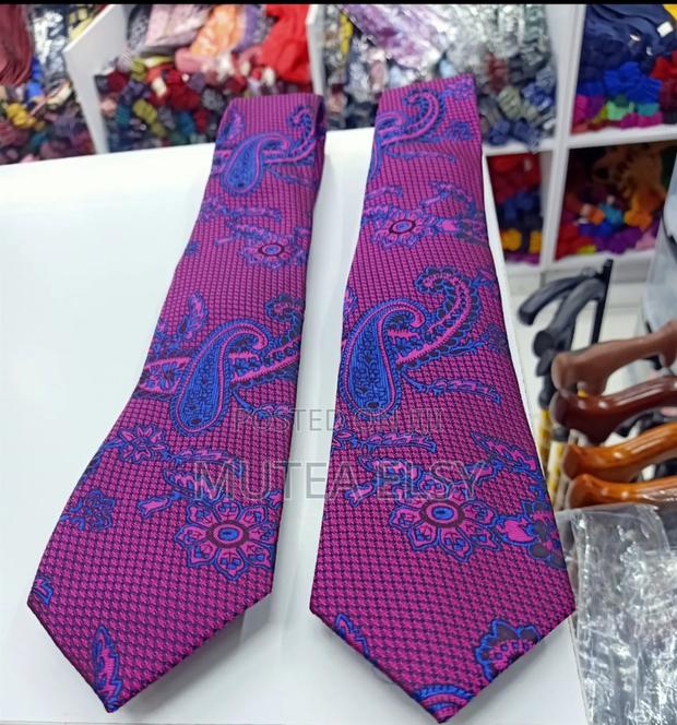 Furschia Royal Blue Azonee Executive Tie Sets - thumbnail 2