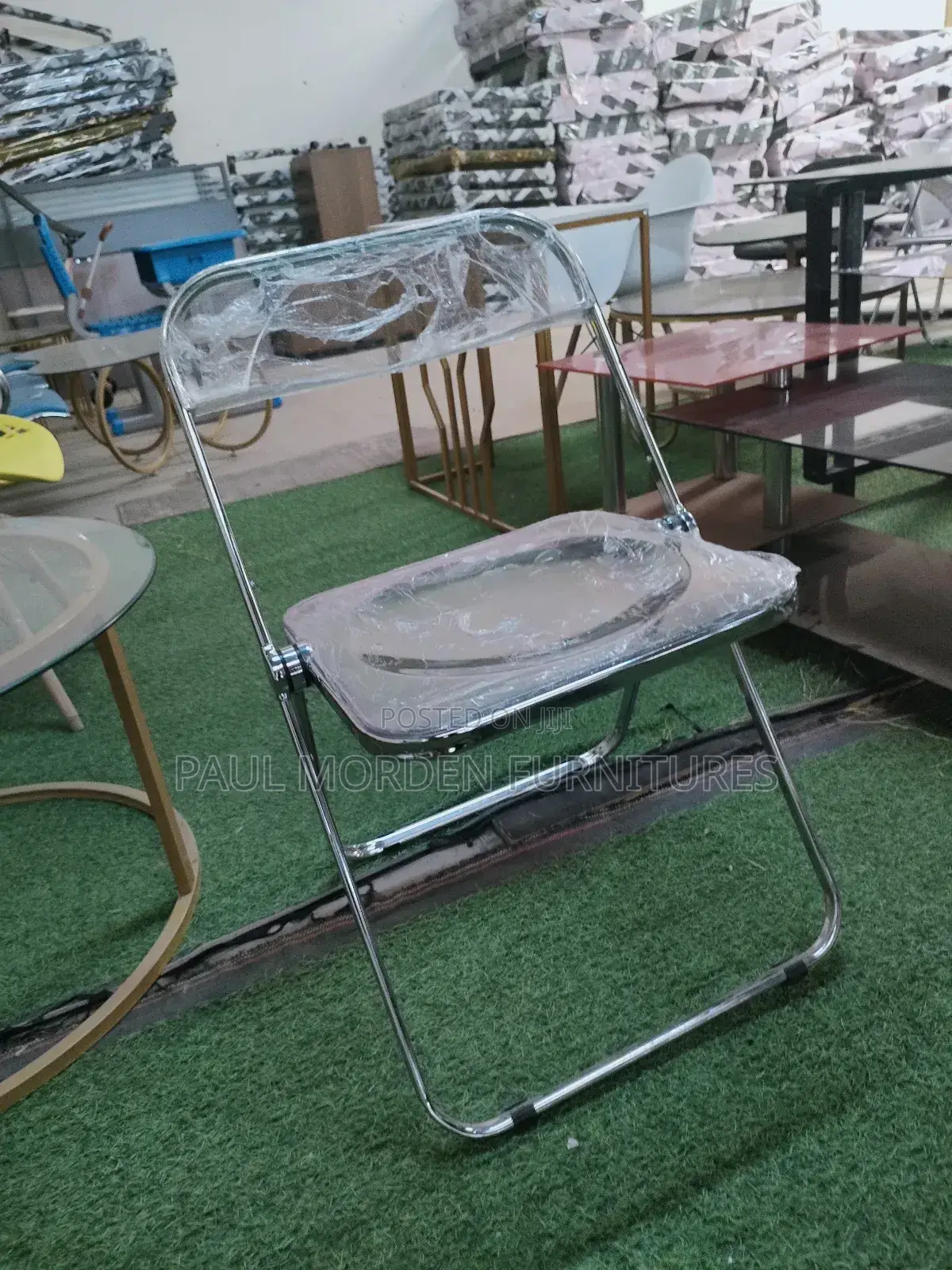 Glass Foldable Chair