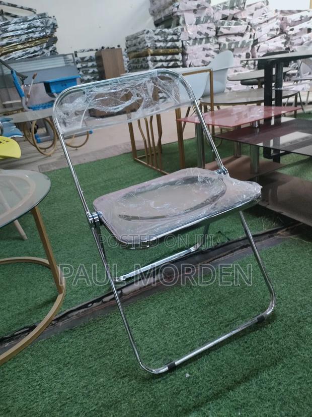Glass Foldable Chair