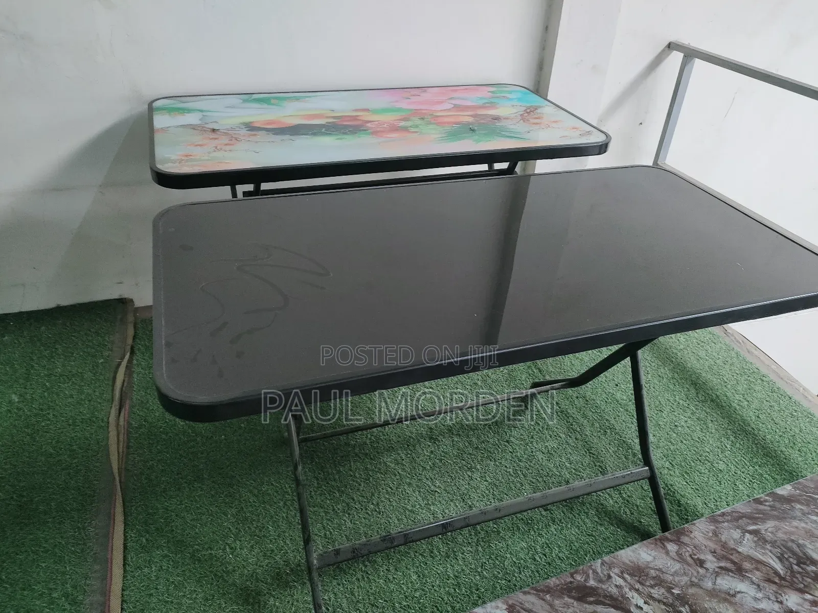 Rectangular Black Foldable Table