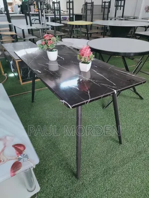 Marble Effect Rectangle Dining Table