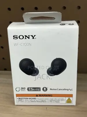 Sony Wf-C700n Bluetooth Wireless in-Ear Headphones - Black