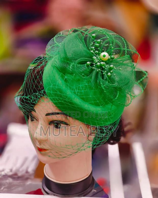 Safaricom Green Mini Fascinators - main view