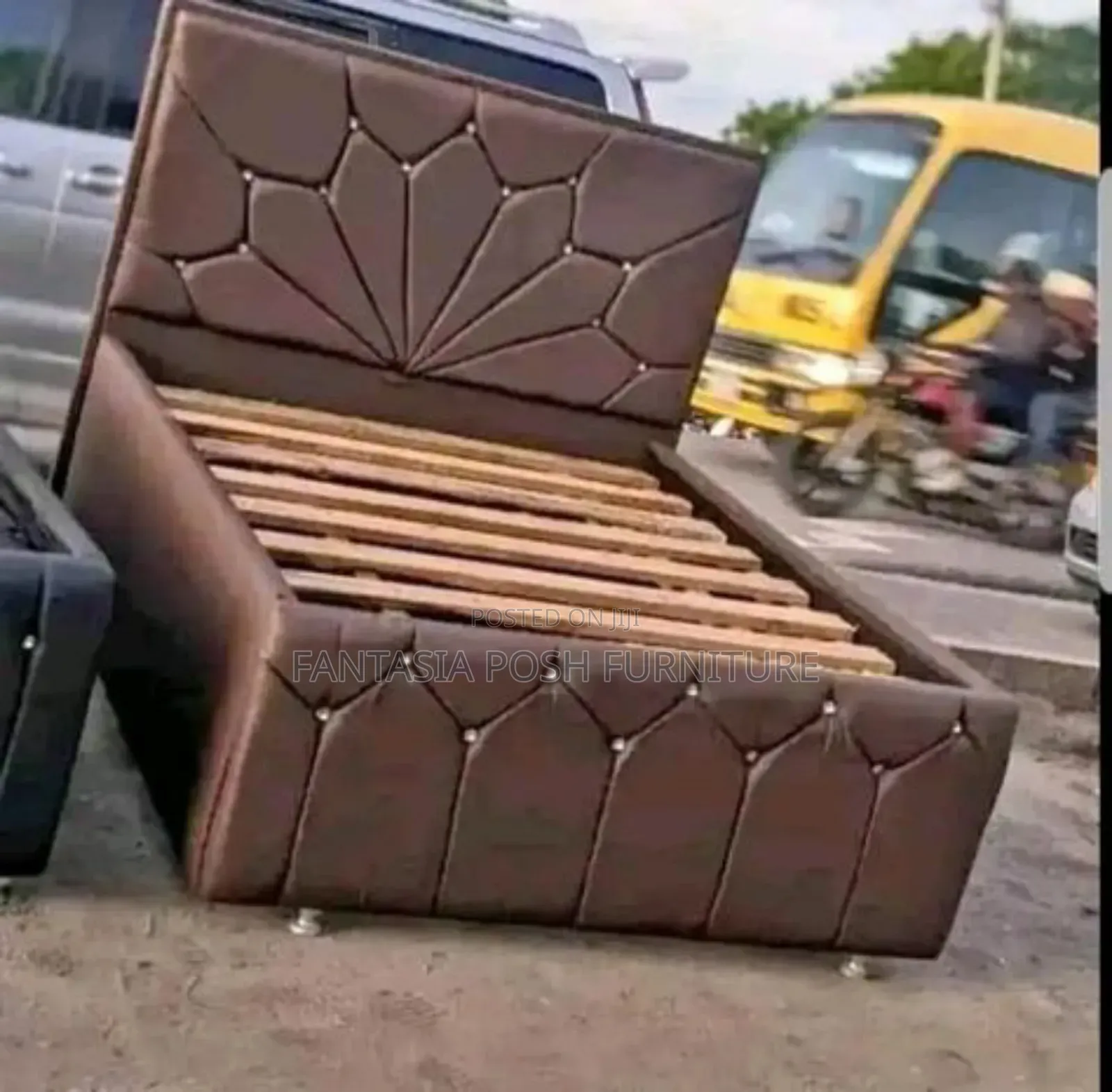 5 by 6 Stylish Brown Bed - Free Delivery