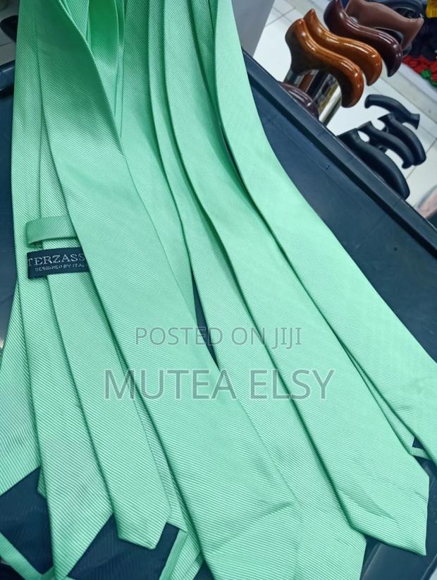 Cool Green Plain Single Ties - main view