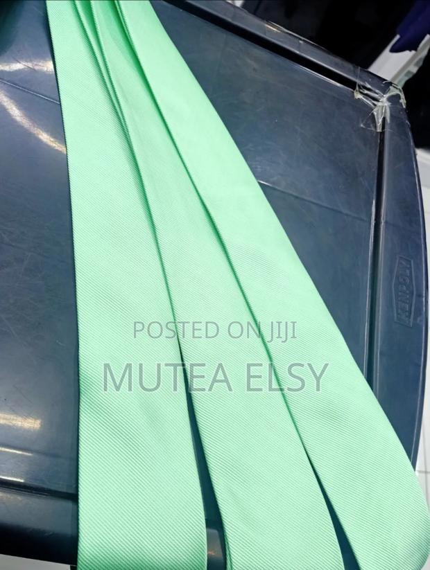Cool Green Plain Single Ties - thumbnail 2