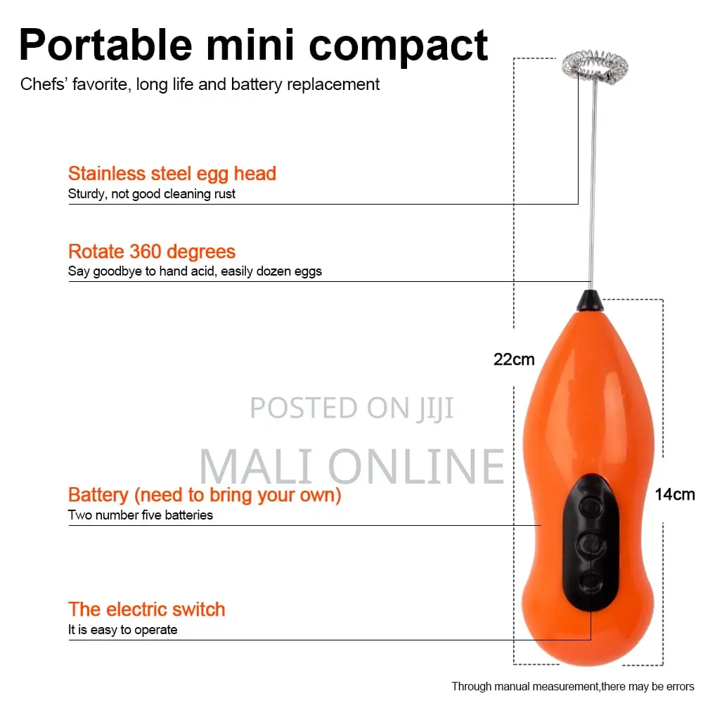 Electric Handheld Whisk Coffee Milk Mixer