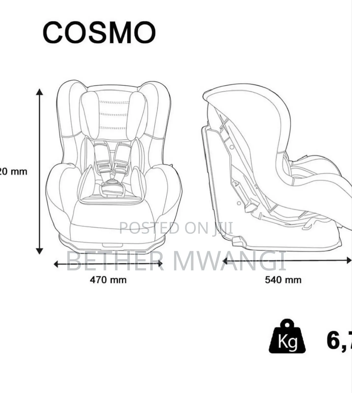 Nania Cosmo Group 0/1 With Side Impact Protection Car Seat