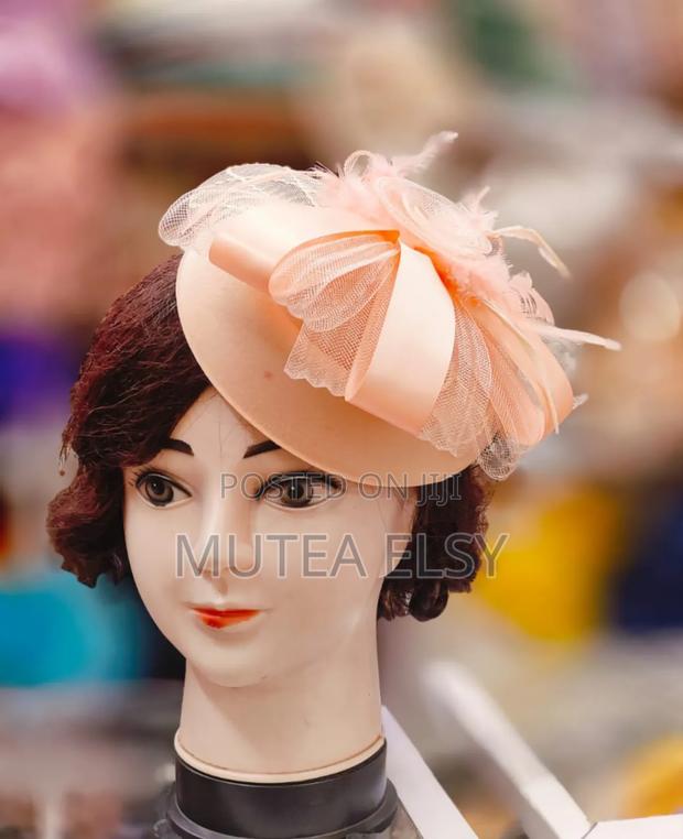 Coral Peach Mini Fascinators - thumbnail 3