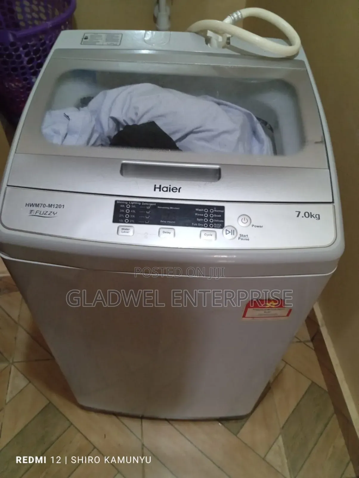 Used Haier Washing Machine Bottom Load in a Good Condition