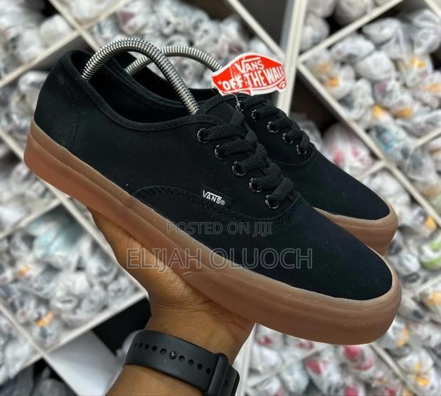 Black Double Sole Vans - thumbnail 3