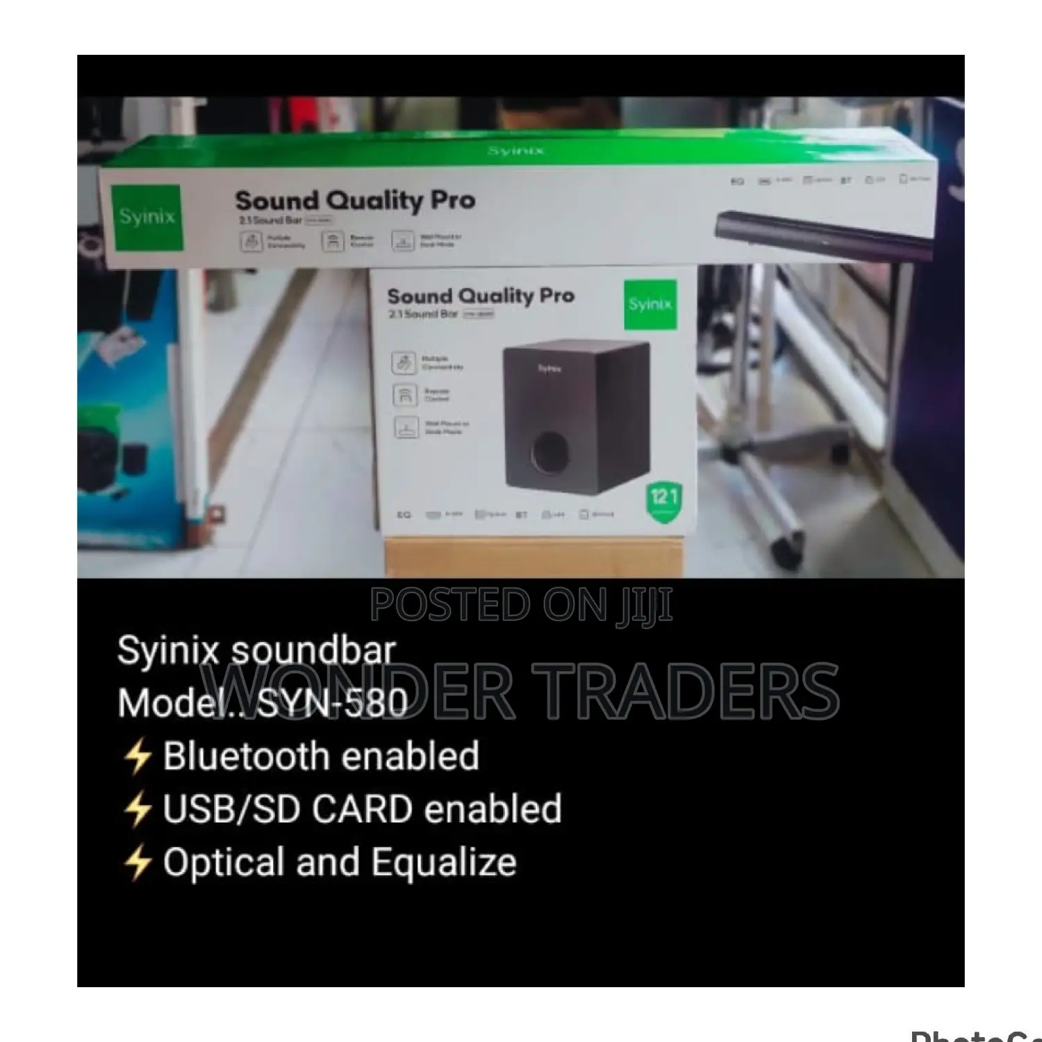 Syinix Sound System Sounds Bar