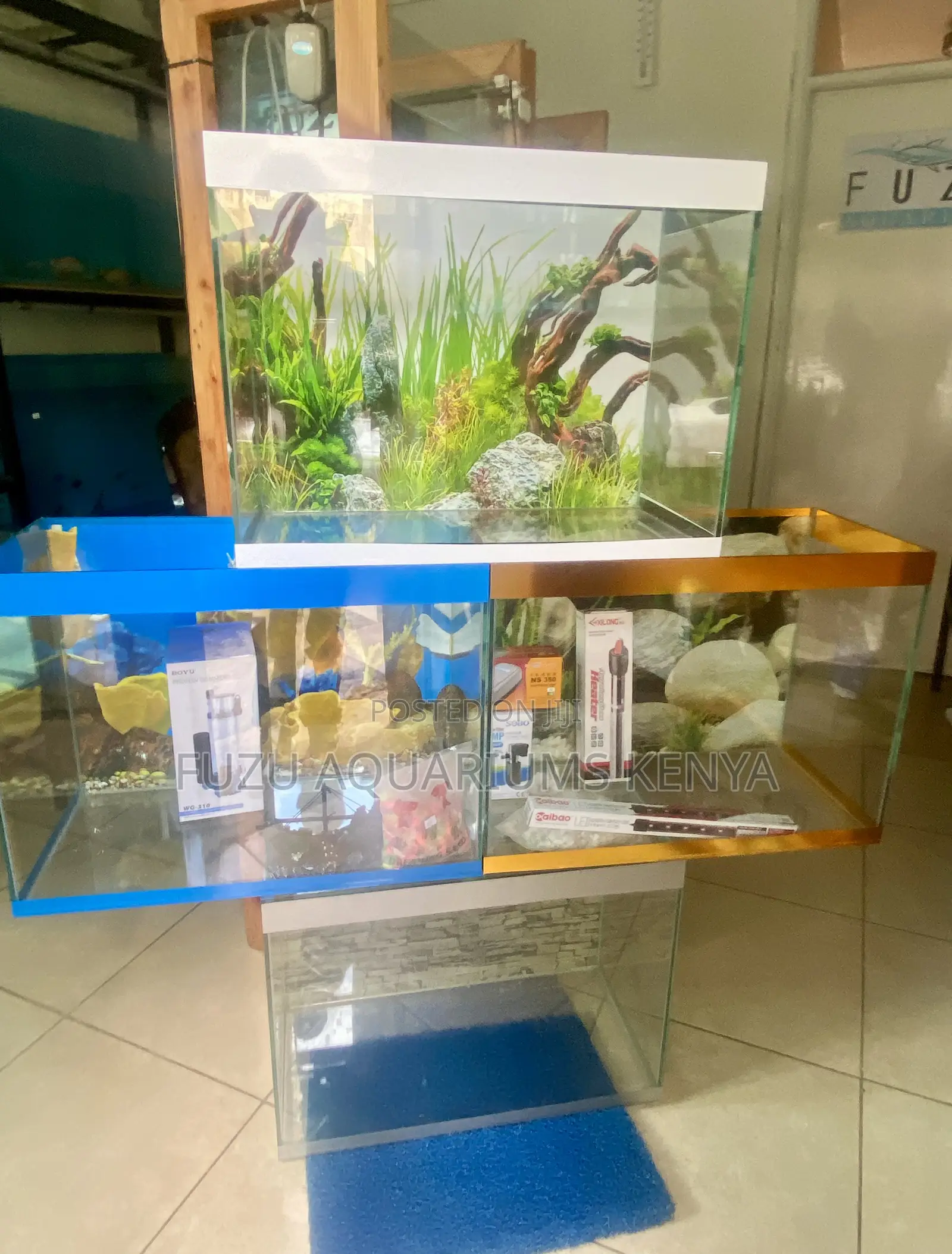 All-in-One Aquarium Setup – Filter, Heater, Lights More