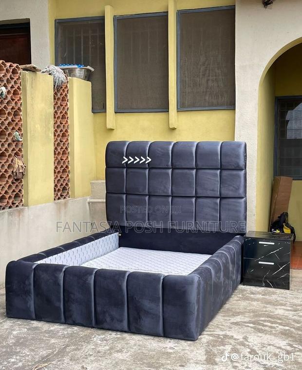 5x6 Charcoal Block Chester Bed - Pay on Delivery