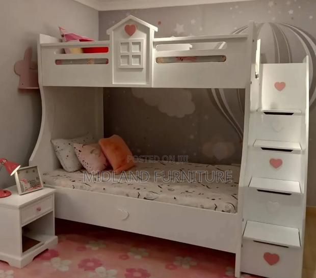 White Bunk Beds for Children - main view