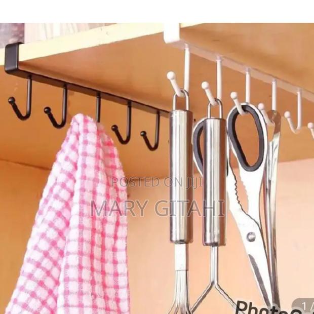 * Undershelf Kitchen Multipurpose 6 Hooks Holder, - main view