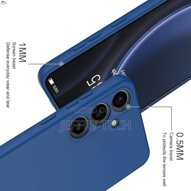 Taneny Silicone Case for Samsung Galaxy S24 Fe, Durable - thumbnail 2