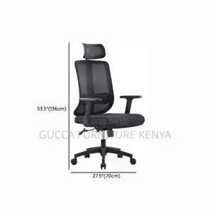 Office Chair:Upholstered Design Ergonomic Lumber Office Seat