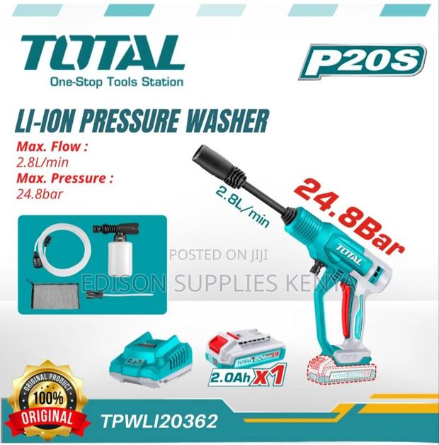 Total Cordless Pressure Washer Rechargeable Car Wash Machine