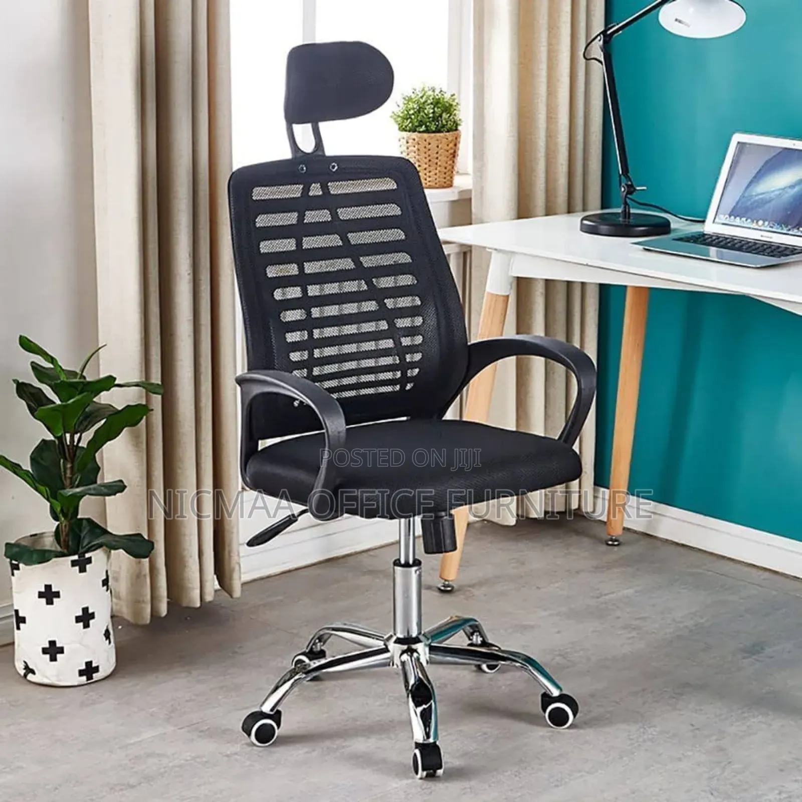 High Back Headrest Mesh Chair