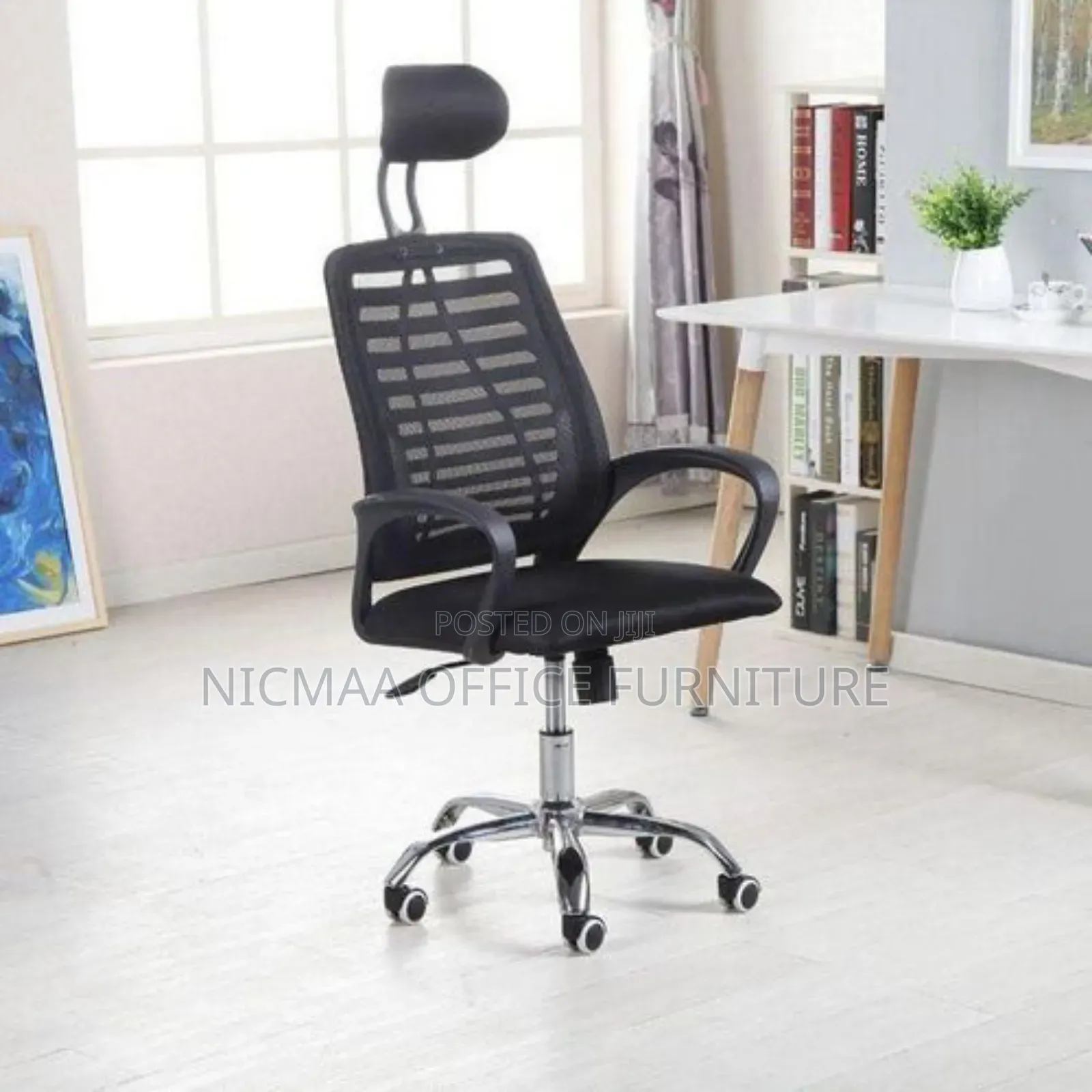 High Back Headrest Mesh Chair