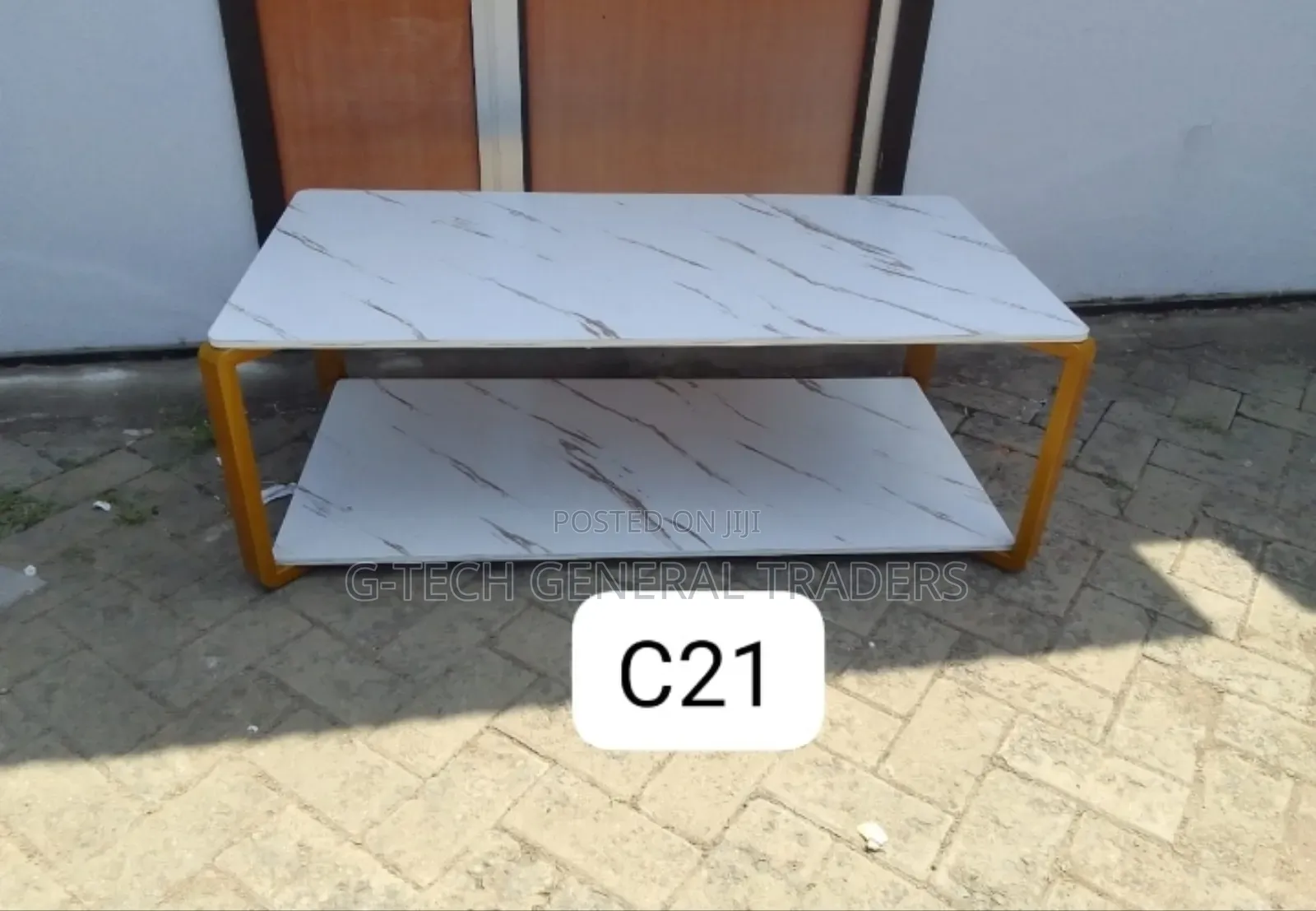 Executive C21 White Marble Coffee Table