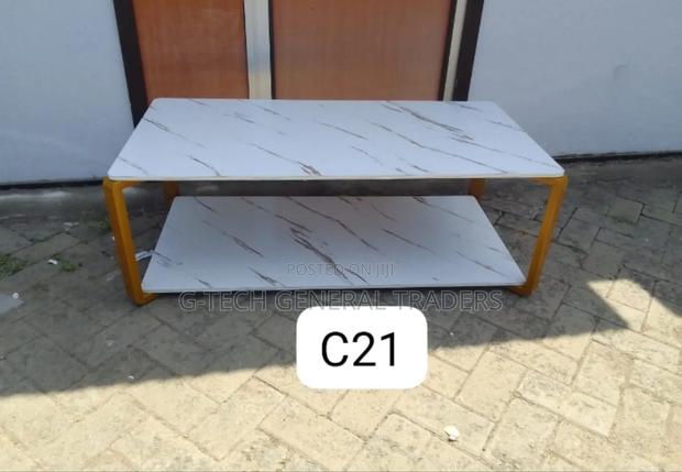Executive C21 White Marble Coffee Table