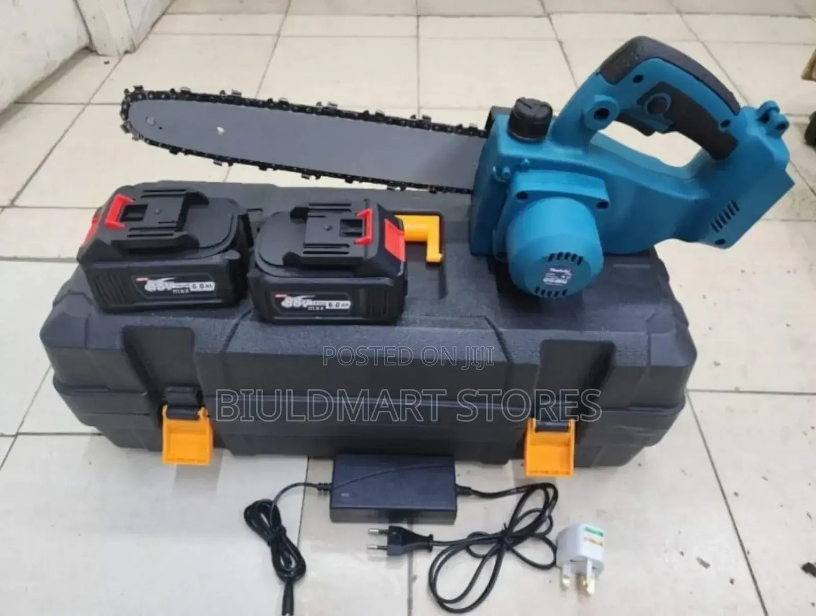 Electric Cordless Chainsaw With 2 Batteries