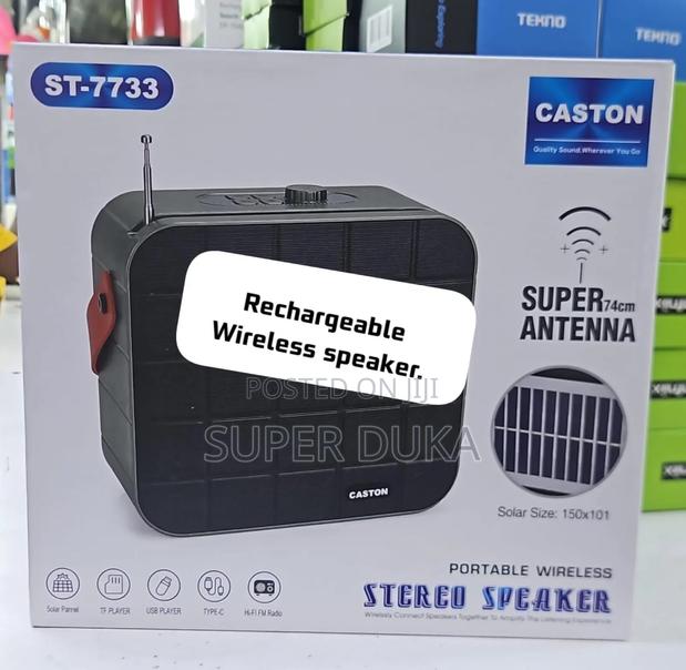Rechargeable
Wireless Speaker.Caston St-7733.Solar.Bluetooth