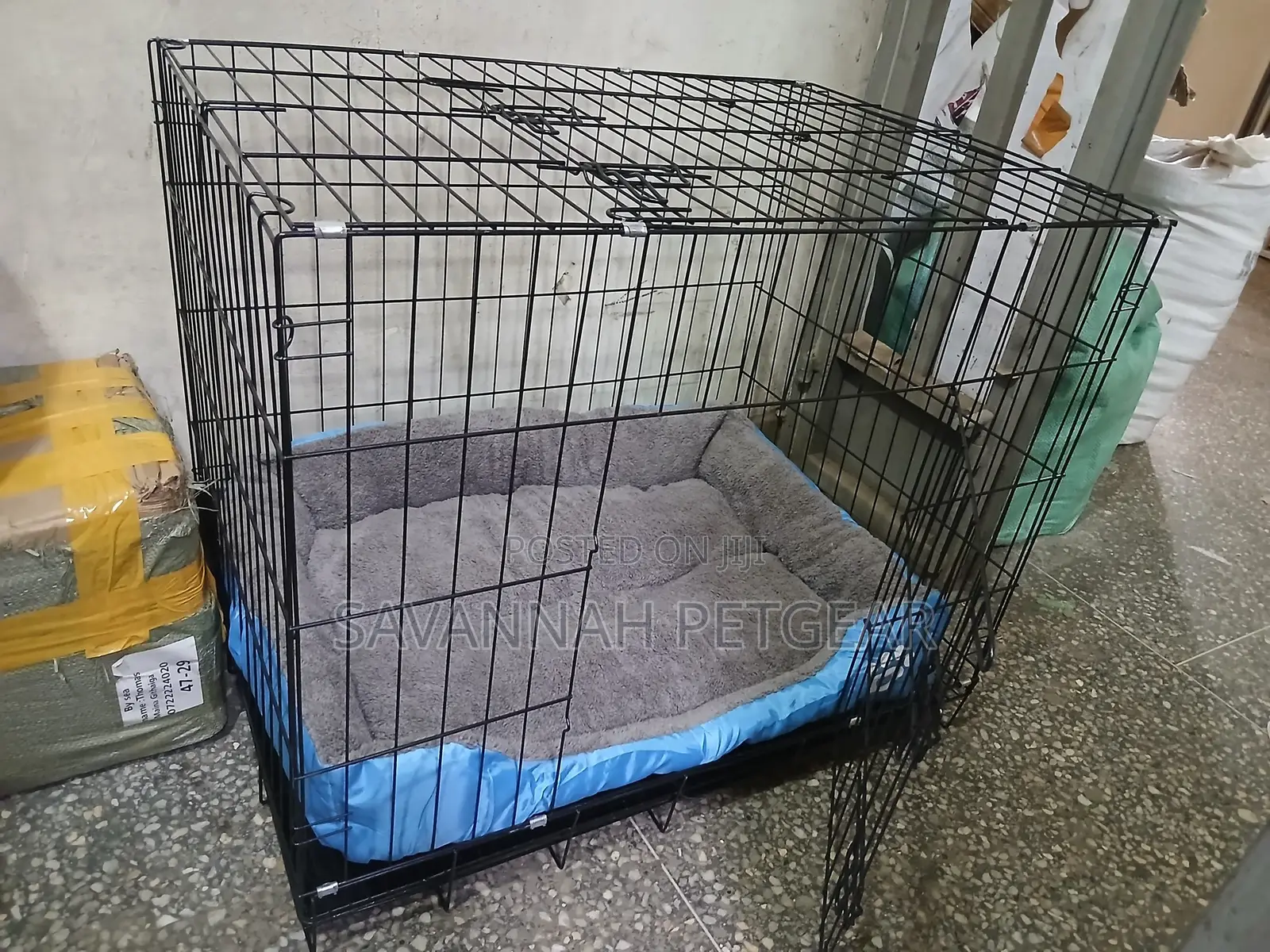 Indoor Dog Kennels - Black Colour Size (L- 84*60*69cm)