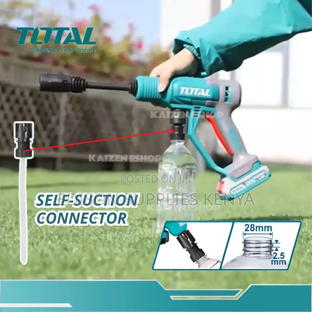 Total Cordless Pressure Washer Rechargeable Car Wash Machine