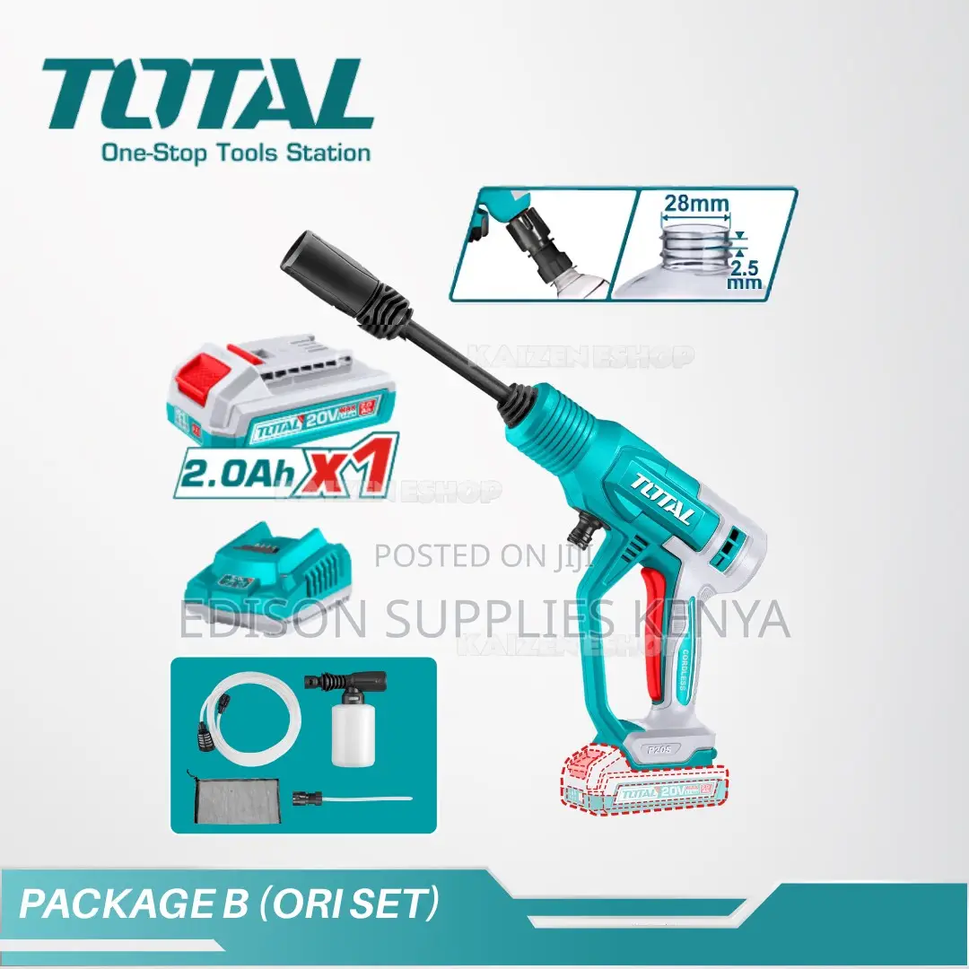 Total Cordless Pressure Washer Rechargeable Car Wash Machine