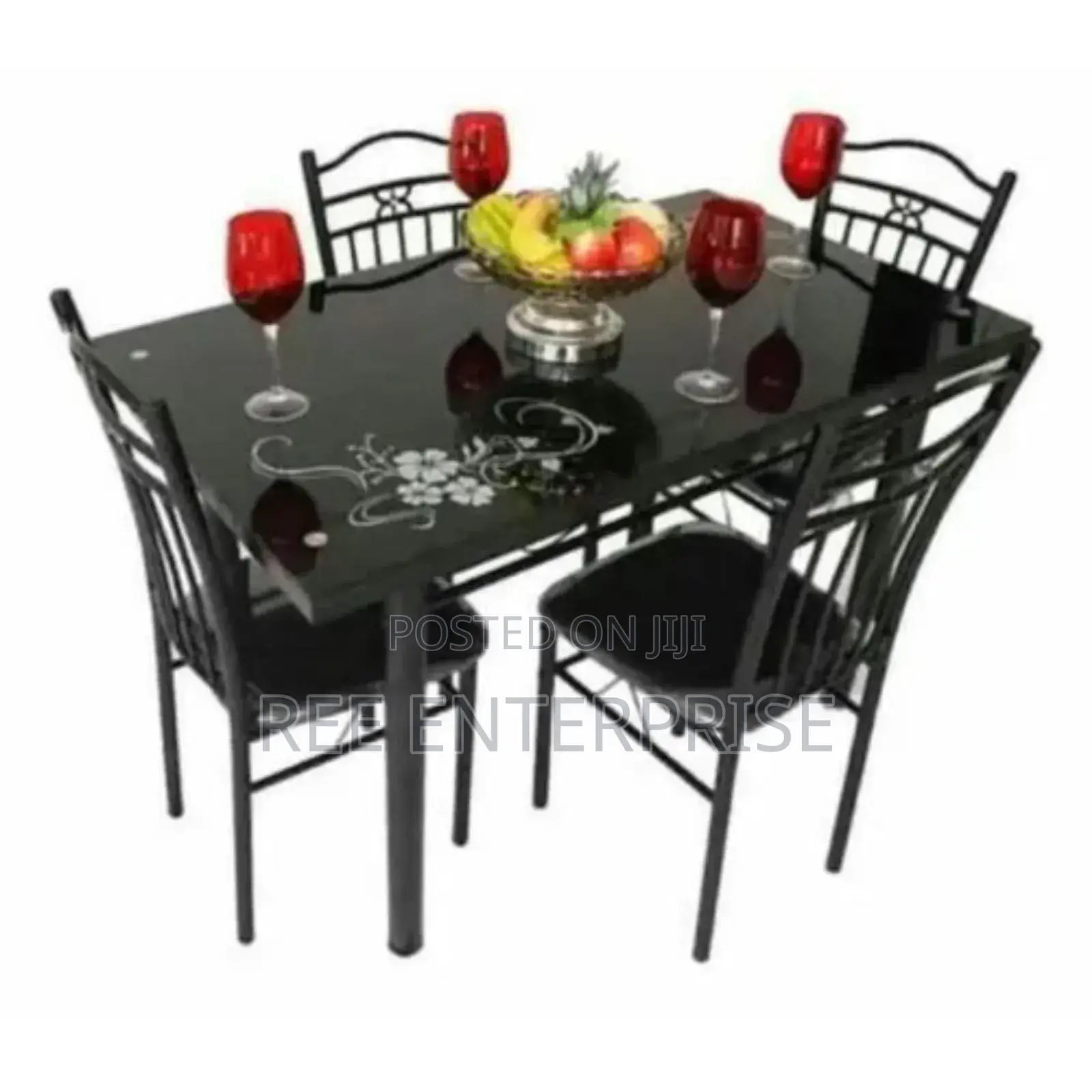 Brand New Executive Black 4 Sitter Dinning Table