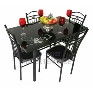 Brand New Executive Black 4 Sitter Dinning Table
