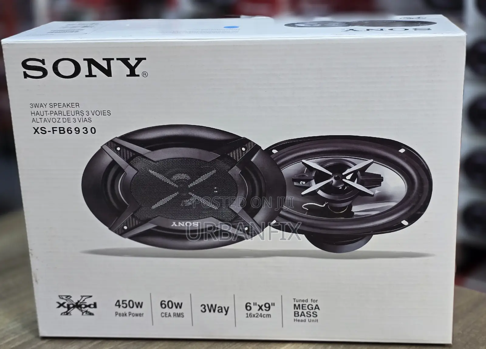 Sony 450watts 6 by 9 Oval Midrange Speakers- A Pair