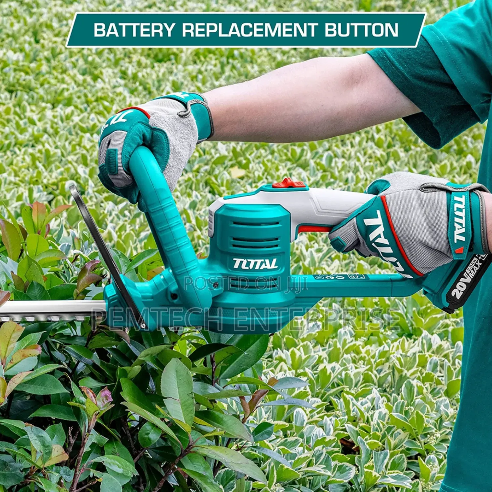Total Thtli20018 20v 450mm Battery Hedge Trimmer