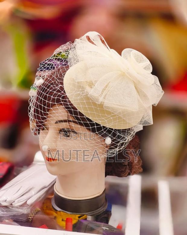 Cream Yellow Mini Fascinators - main view