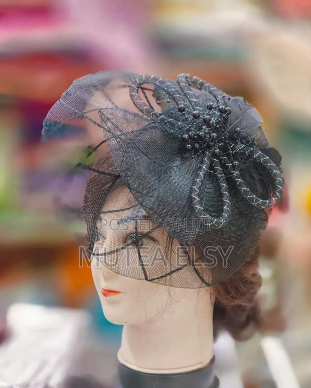 Charcoal Grey Mini Fascinators - thumbnail 2