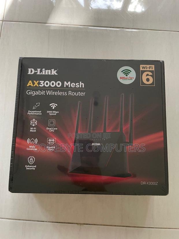 D-link Ax3000 Mesh Gigabit Wi-fi 6 Router - Dir-x3000z - main view